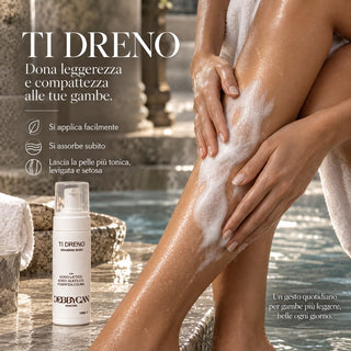 Ti Dreno - Mousse Corpo Drenante e Anticellulite. Trattamento Tonificante e Rassodante