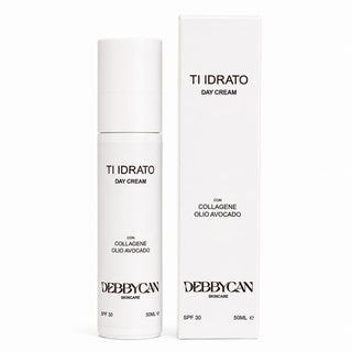 Ti idrato - Crema Giorno Idratante e Nutriente con Acido Ialuronico, Collagene, Ceramidi e Bava di Lumaca