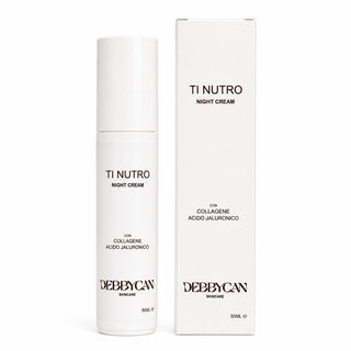 Ti Nutro - Crema Notte Nutriente Intensiva con Acido Ialuronico, Collagene e Peptidi Biomimetici