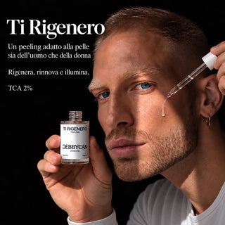 Ti Rigenero - Trattamento Viso Rigenerante e Biostimolante con TCA, Acido Ialuronico e Collagene