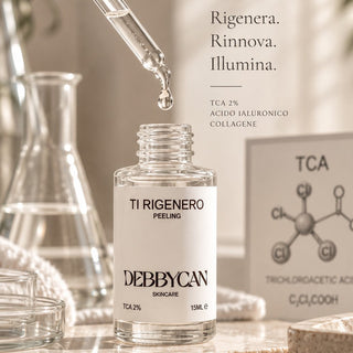 Ti Rigenero - Trattamento Viso Rigenerante e Biostimolante con TCA, Acido Ialuronico e Collagene